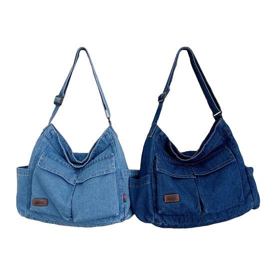 CRUZ Denim Hobo Bag | Schultertasche | Tragetasche