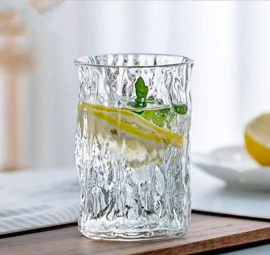 Japanisches Baummuster Hammer Muster Glas Wasser Cup - 4 Stück