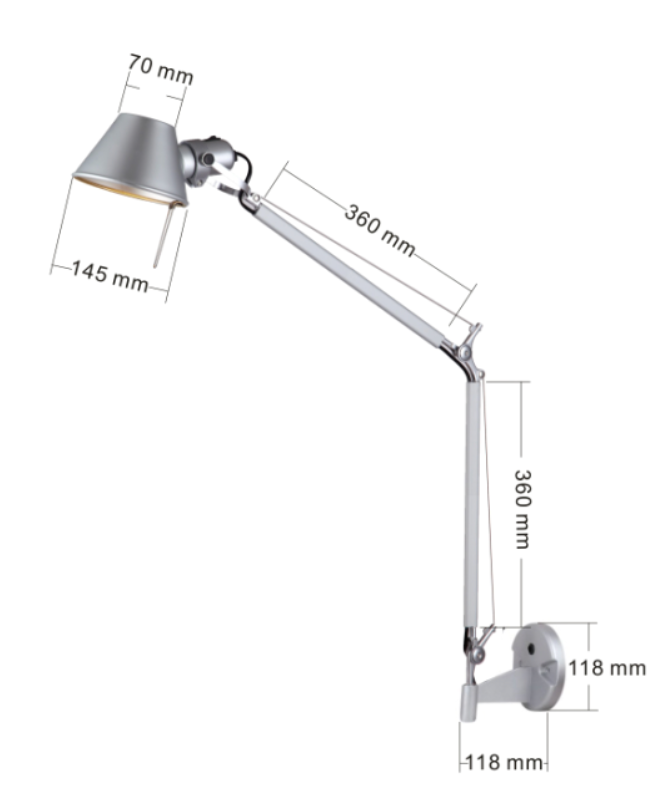 PARETE — S Bracket Wall Lamp