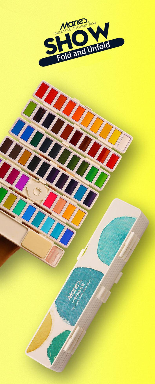 Moku Park Aquarell: 58 Farben Feste Aquarell (Portable)