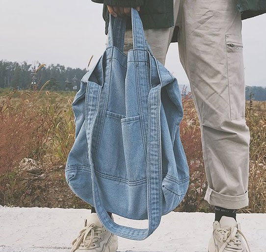 KIER Denim Hobo Bag | Schultertasche | Tragetasche