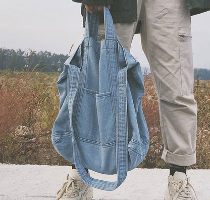 KIER Denim Hobo Bag | Schultertasche | Tragetasche