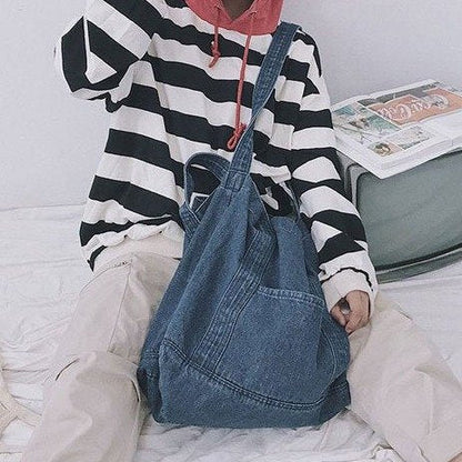 KIER Denim Hobo Bag | Schultertasche | Tragetasche