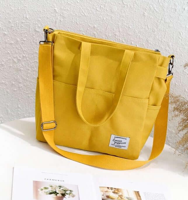 Funktionale Canvas Tragetasche | Handtasche | Crossbody Bag | Schultertasche