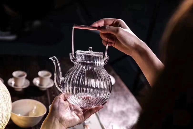 Japanisches Hammermuster Petal Teapot