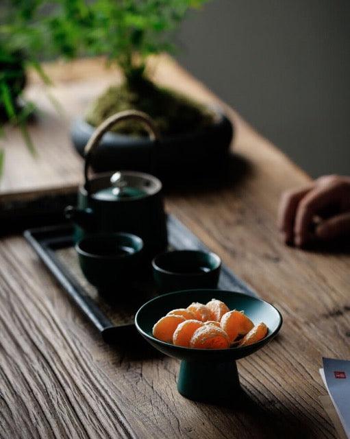 Japanische 120mm Tea Art Dessertplatte | Topfdekorative Tray