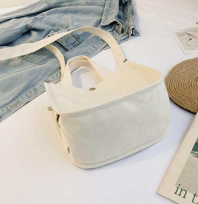 Canvas Square Tragetasche | Handtasche | Crossbody Bag | Lunch Boxes Bag