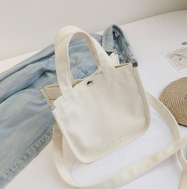 Canvas Square Tragetasche | Handtasche | Crossbody Bag | Lunch Boxes Bag