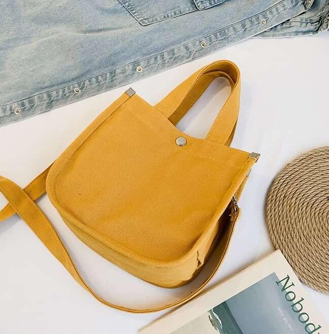Canvas Square Tragetasche | Handtasche | Crossbody Bag | Lunch Boxes Bag