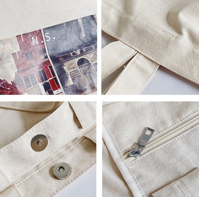 NS Canvas Square Schultertasche