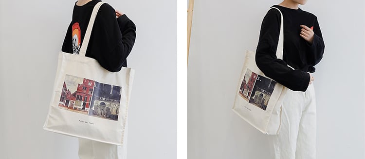 NS Canvas Square Schultertasche