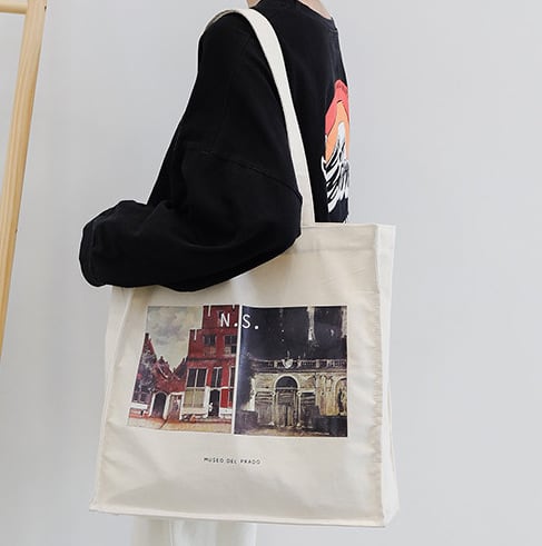 NS Canvas Square Schultertasche
