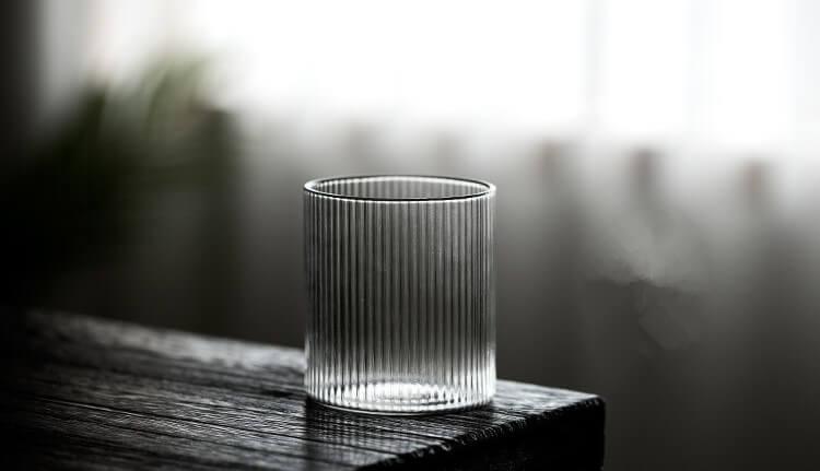AKI Japanisch Handgemachte Vertikale Streifen Hochtemperaturresistentes Glas - 6 Stück