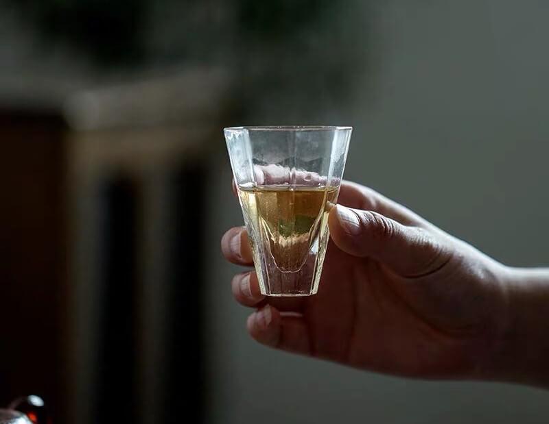 Japanisches Hammermuster Hochtemperaturresistentes Glas - 6 Stück