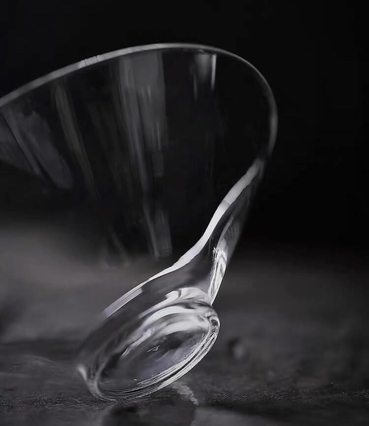 Japanisches Hochtemperatur-resistentes einfaches Glas Teeschale & Löffel-Set | Chawan Set