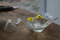 Japanisches Hochtemperatur-resistentes Blumenförmiges Glas Teeschale & Löffel-Set | Chawan Set