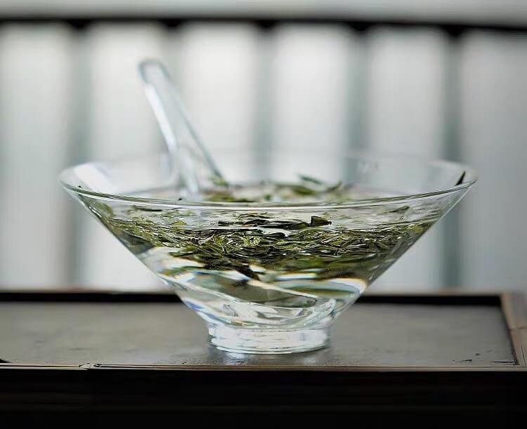 Japanisches Hochtemperatur-resistentes einfaches Glas Teeschale & Löffel-Set | Chawan Set