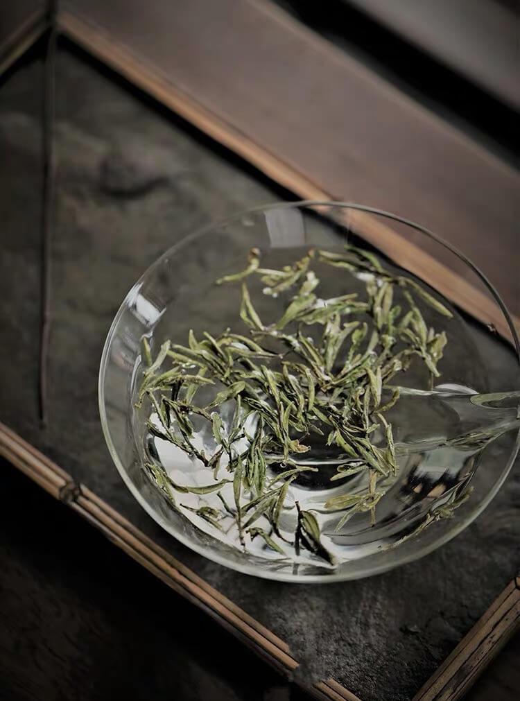 Japanisches Hochtemperatur-resistentes einfaches Glas Teeschale & Löffel-Set | Chawan Set