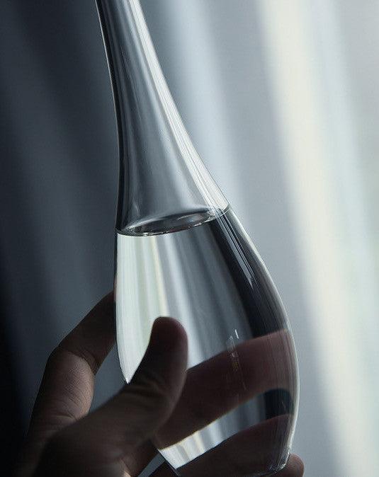 Transparente Glasvase aus Japan