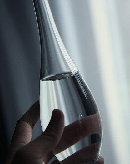 Transparente Glasvase aus Japan