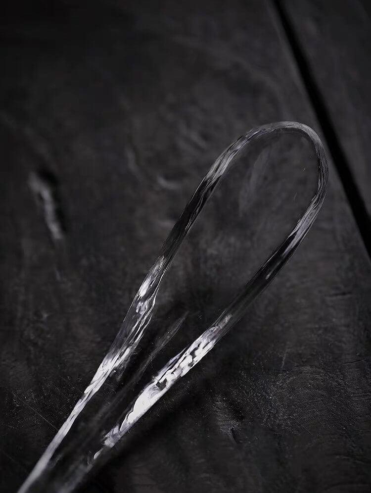 Japanisches Hochtemperatur-resistentes einfaches Glas Teeschale & Löffel-Set | Chawan Set