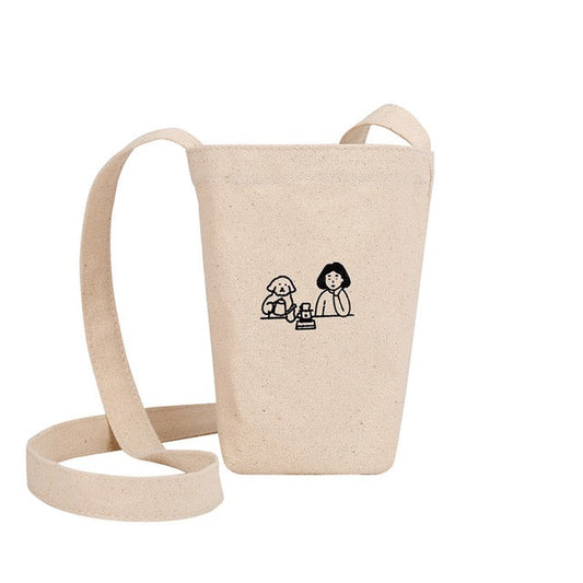 Getränke Canvas Tragetasche | Crossbody Bag