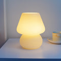 Murano Style Kleine Glaspilz-Tischlampe - Plug-in