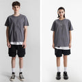 200g Baumwolle Unisex T-Shirt-Kohle grau