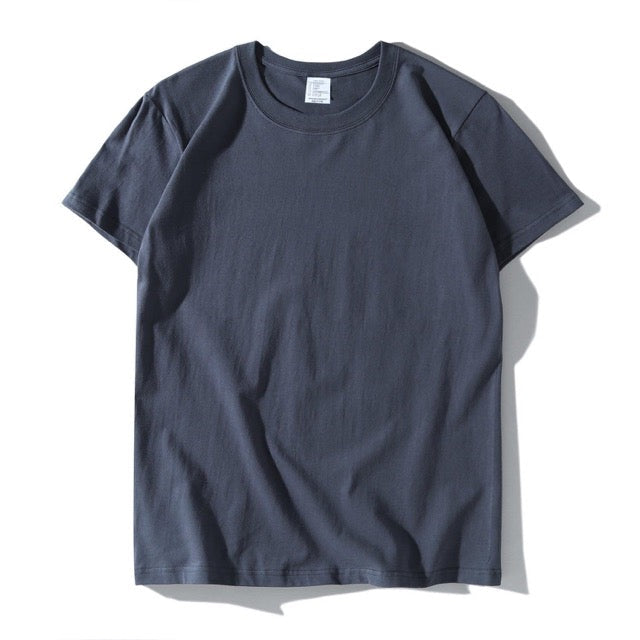 200g Baumwolle Unisex T-Shirt-Kohle grau