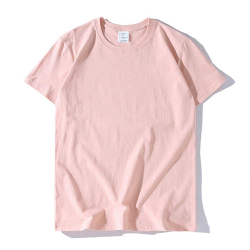 200g Baumwolle Unisex T-Shirt-Coral Rosa