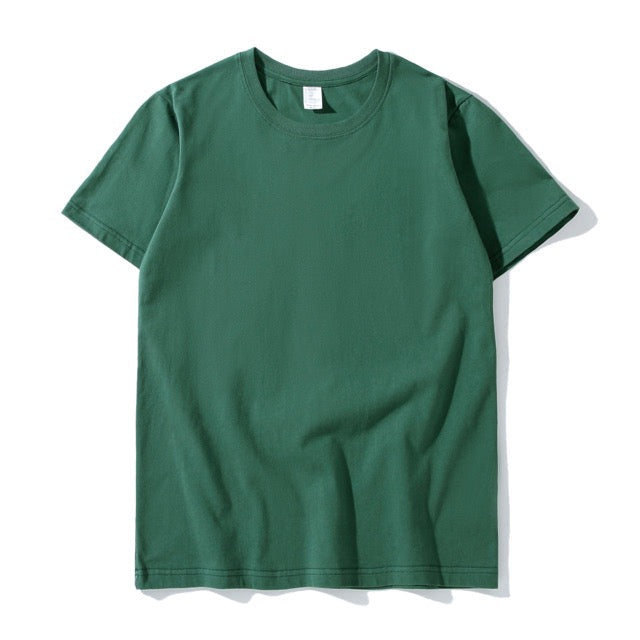 200g Baumwolle Unisex T-Shirt-Dark Grün