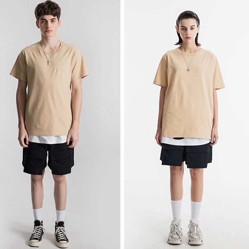 200g Baumwolle Unisex T-Shirt-Hellkhaki