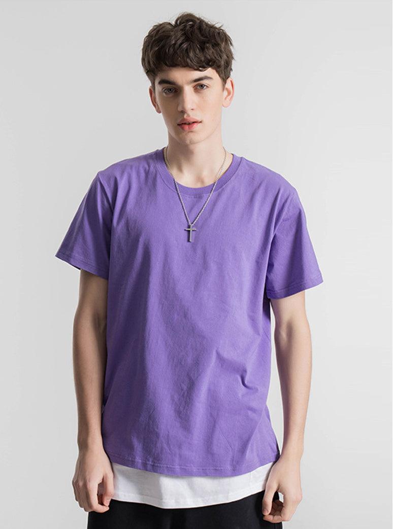 200g Baumwolle Unisex T-Shirt-Purple