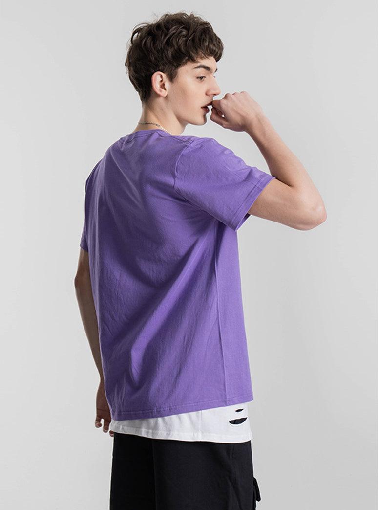 200g Baumwolle Unisex T-Shirt-Purple