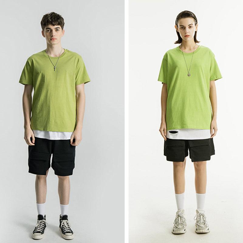 200g Baumwolle Unisex T-Shirt-Wasabi Grün