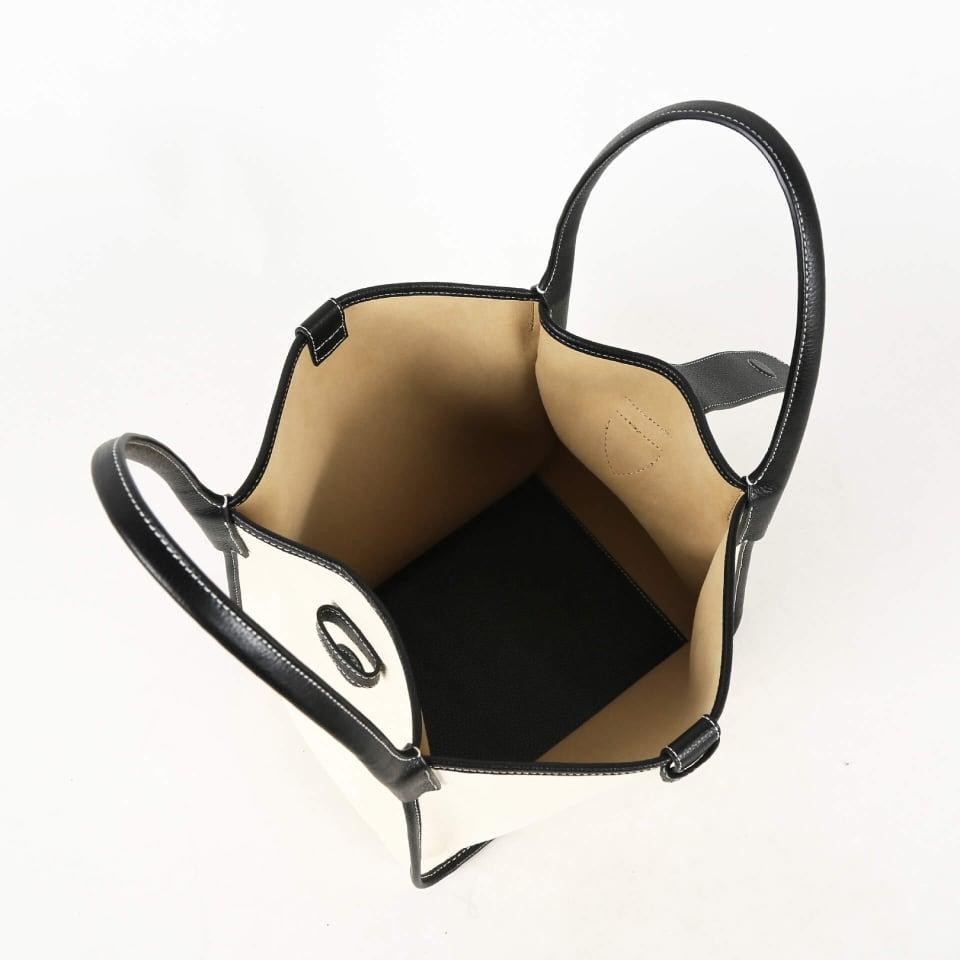 Classic Large Schwarz Zweihand-Canvas Square Swing Bag - Flügeltasche | ShoulderBag | Handtasche