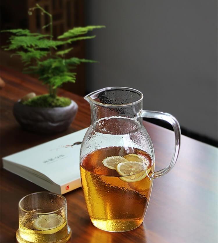 Japanischer Stil Hitzebeständiges Glas Handgemachter Kühlkessel