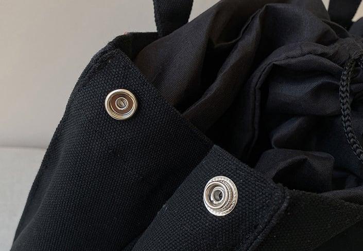 Funktionale Zugseil-Canvas-Tasche | Schultertasche | Hobo Bag