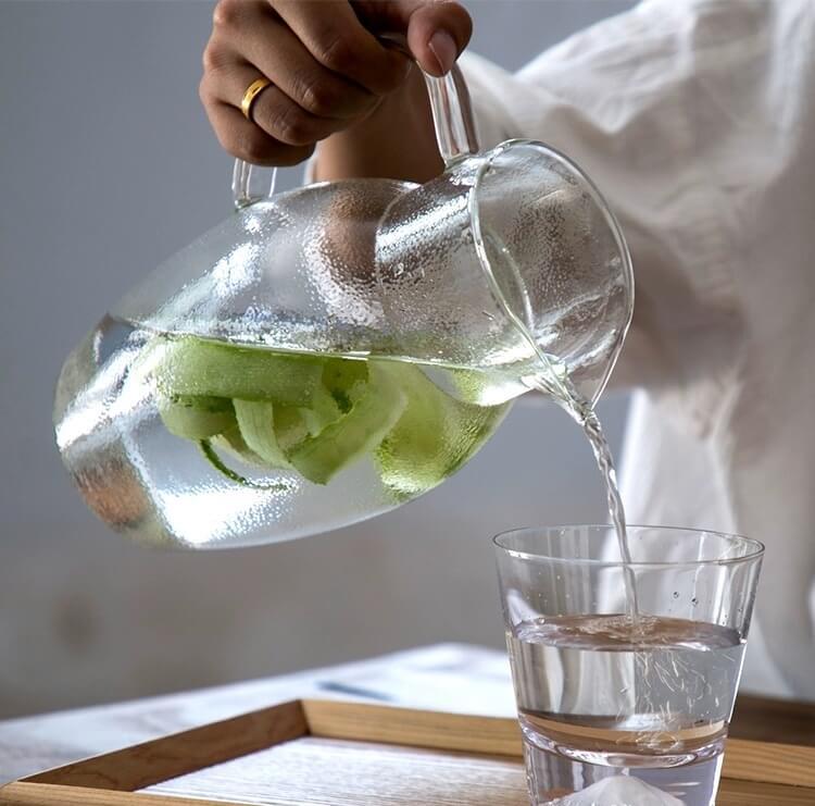 Japanischer Stil Hitzebeständiges Glas Handgemachter Kühlkessel