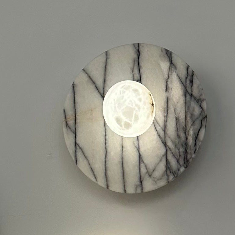 MD230mm Spanische Marmorplatte Decke / Wandlampe | Sconces