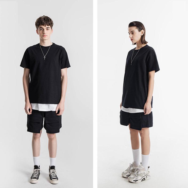 270g Baumwolle Unisex T-Shirt-Schwarz