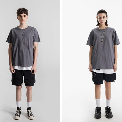 270g Baumwolle Unisex T-Shirt-Grau