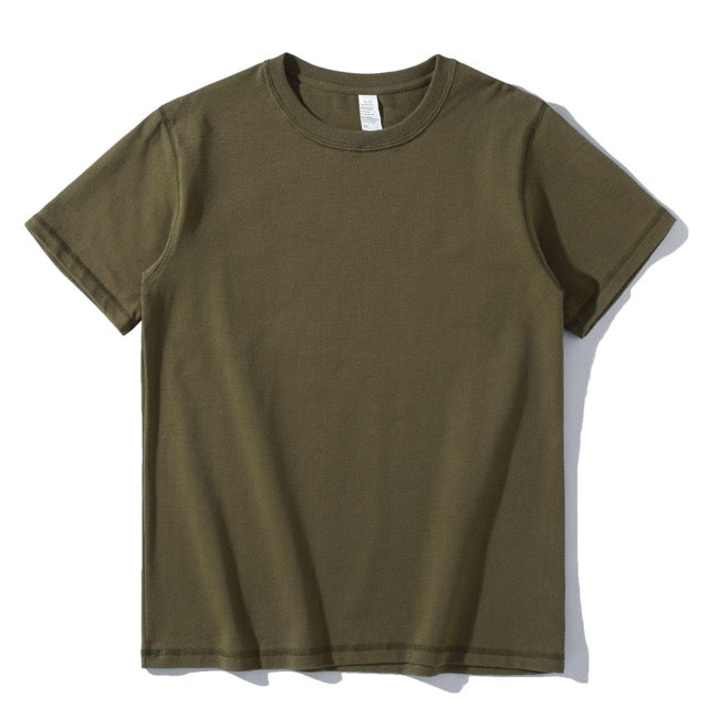 270g Baumwolle Unisex T-Shirt-Khaki