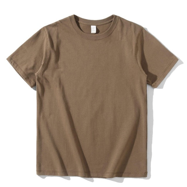 270g Baumwolle Unisex T-Shirt-Khaki