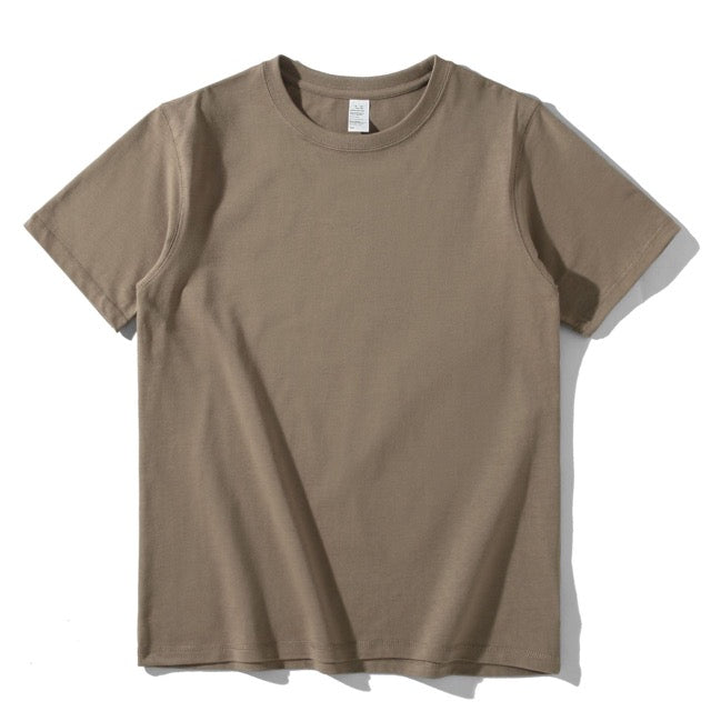 270g Baumwolle Unisex T-Shirt-Khaki
