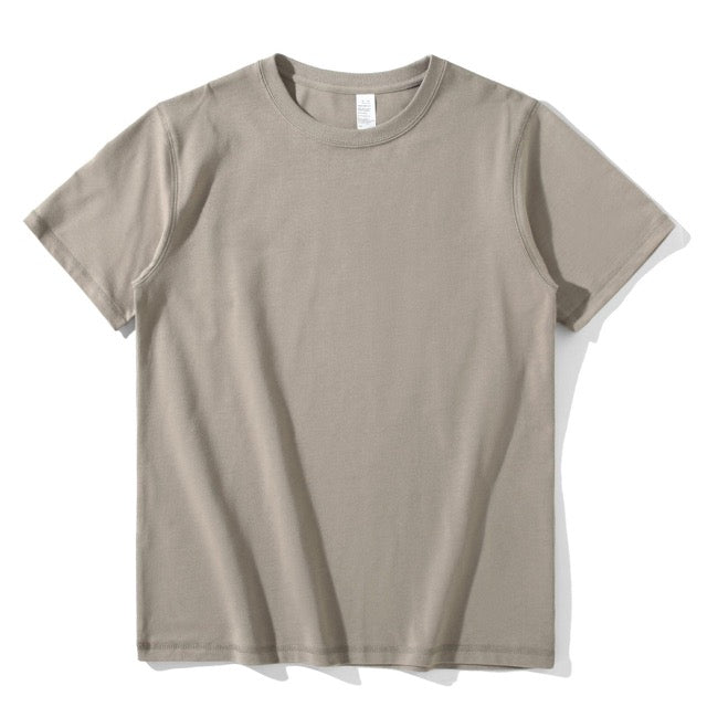 270g Baumwolle Unisex T-Shirt-Khaki
