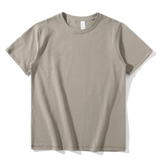 270g Baumwolle Unisex T-Shirt-Khaki