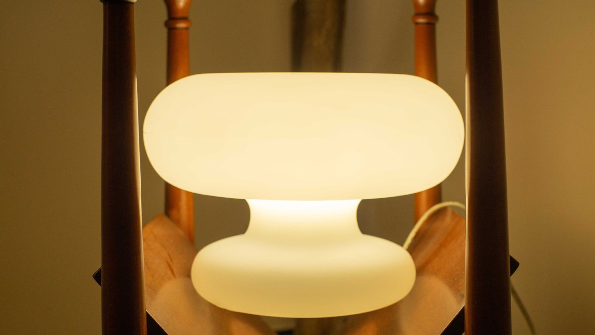 Donut Glas Pilz Tischlampe - Plug-in