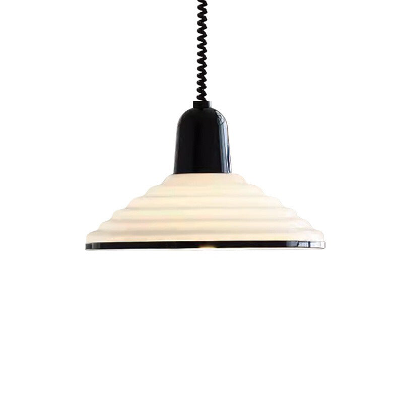 350mm Scheibe Glas Retractable Pendant