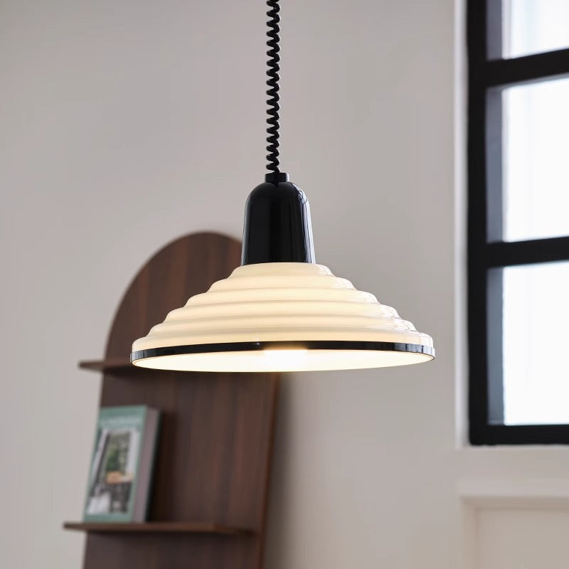 350mm Scheibe Glas Retractable Pendant